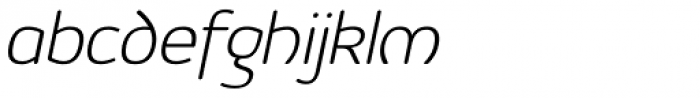 Vulgat Light Italic Font LOWERCASE