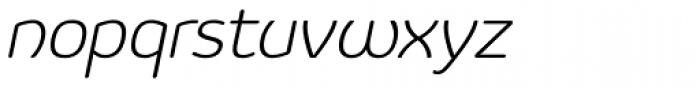 Vulgat Light Italic Font LOWERCASE