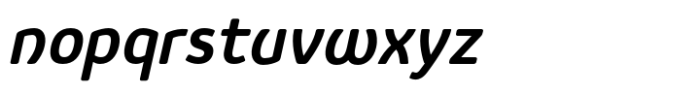 Vulgat Semi Bold Italic Font LOWERCASE
