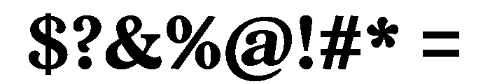Vulpa Bold Font OTHER CHARS
