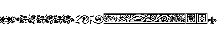 Vulpa Ornaments Font UPPERCASE