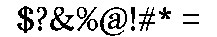 Vulpa Regular Font OTHER CHARS