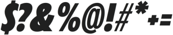 VVDS Fifties Cond Bold Italic otf (700) Font OTHER CHARS