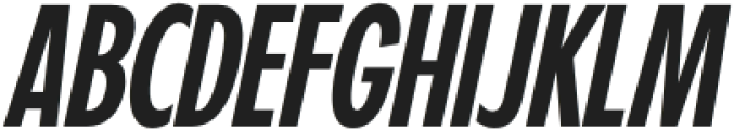 VVDS Fifties Cond Reg Italic otf (400) Font UPPERCASE