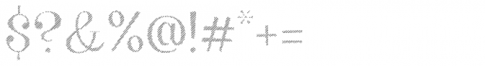 VVDS Big Tickle Hatched Norm Font OTHER CHARS