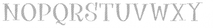 VVDS Big Tickle Hatched Norm Font UPPERCASE