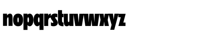 VVDS Fifties Condensed Bold Font LOWERCASE