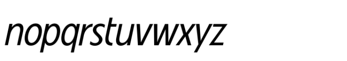 VVDS Fifties Medium Light Italic Font LOWERCASE
