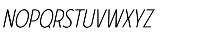 VVDS Fifties Medium Thin Italic Font UPPERCASE