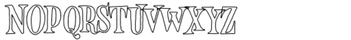 VVDS Minorica Serif Stroke Font UPPERCASE