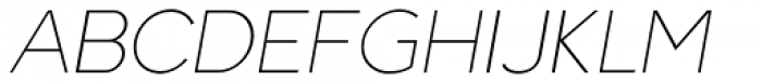 VVE Giallo Thin Italic Font UPPERCASE