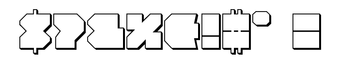 VX Rocket 3D Regular Font OTHER CHARS
