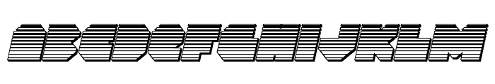 VX Rocket Chrome Italic Font LOWERCASE