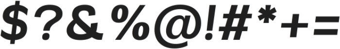 Vynce Sans Medium Italic ttf (500) Font OTHER CHARS
