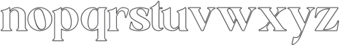 Vynora Outline otf (400) Font LOWERCASE