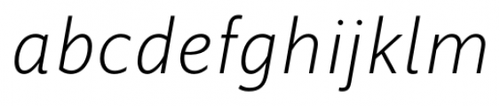Vyoma Light Italic Font LOWERCASE