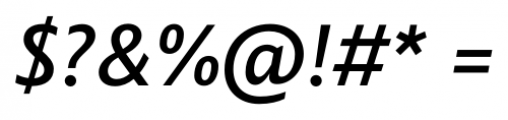 Vyoma Medium Italic Font OTHER CHARS