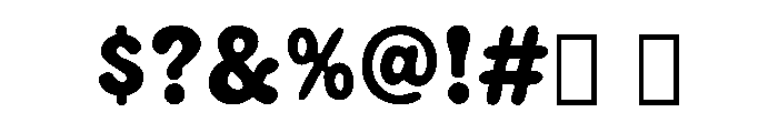 W Slop Regular Font OTHER CHARS