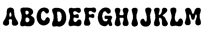 W Slop Regular Font UPPERCASE