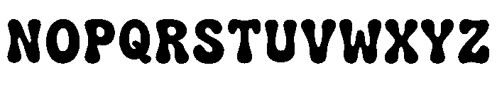 W Slop Regular Font UPPERCASE