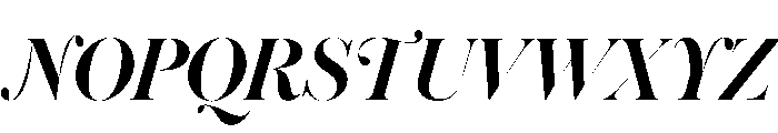 Warbler Banner Bold Italic Font UPPERCASE