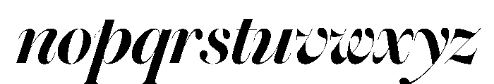 Warbler Banner Bold Italic Font LOWERCASE