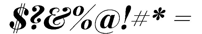 Warbler Bold Italic Font OTHER CHARS