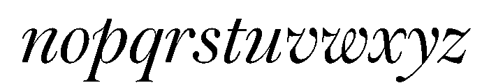 Warbler Deck Italic Font LOWERCASE