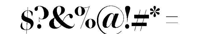 Warbler Display Bold Font OTHER CHARS