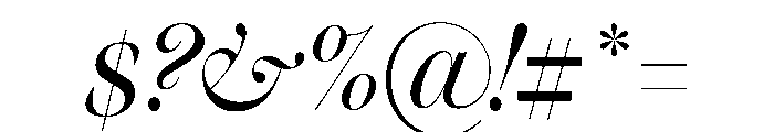 Warbler Display Italic Font OTHER CHARS
