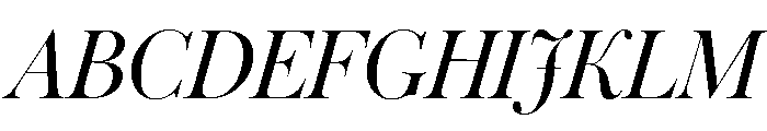 Warbler Display Italic Font UPPERCASE