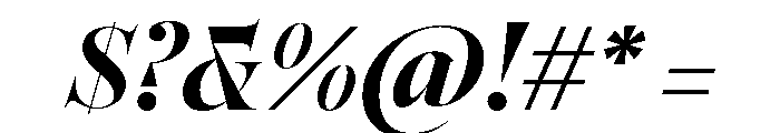 Warbler Extra Bold Italic Font OTHER CHARS