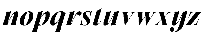 Warbler Extra Bold Italic Font LOWERCASE