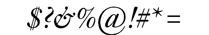 Warbler Italic Font OTHER CHARS