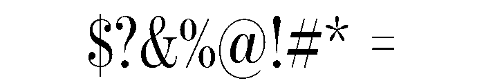 Warbler Medium Font OTHER CHARS