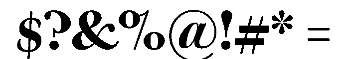 Warbler Text Bold Font OTHER CHARS