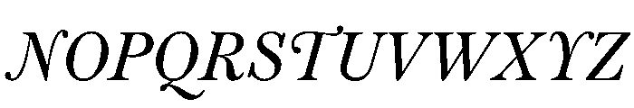Warbler Text Italic Font UPPERCASE