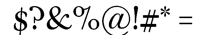 Warbler Text Regular Font OTHER CHARS
