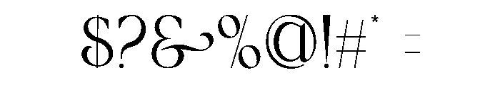 WADER Font OTHER CHARS