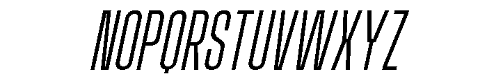 Wackers Italic Sans Font UPPERCASE