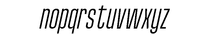 Wackers Italic Sans Font LOWERCASE