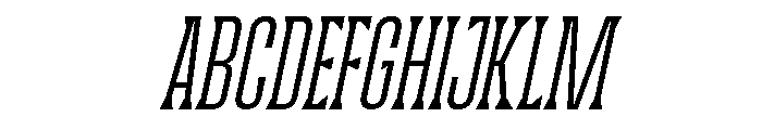 Wackers Italic Serif Font UPPERCASE