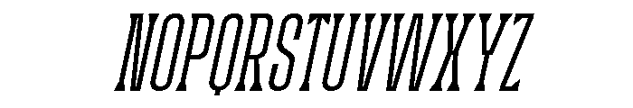 Wackers Italic Serif Font UPPERCASE