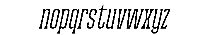 Wackers Italic Serif Font LOWERCASE