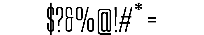Wackers Sans Font OTHER CHARS