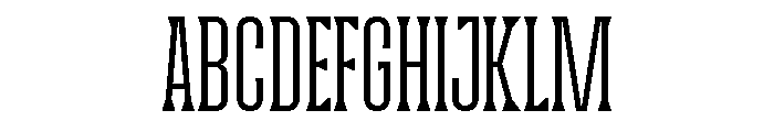 Wackers Serif Font UPPERCASE