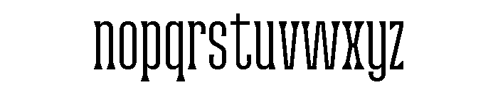 Wackers Serif Font LOWERCASE