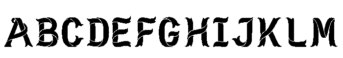 Wafa Regular Font UPPERCASE