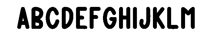 Waffle Bloom Regular Font UPPERCASE