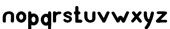 Waffle Bloom Regular Font LOWERCASE